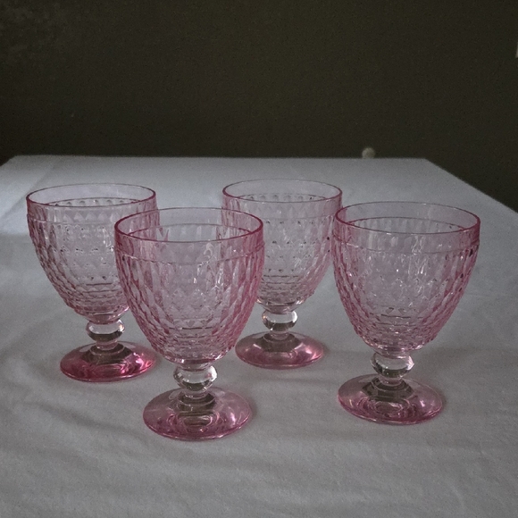 Villeroy & Boch Boston Set of 4 Rose Water Goblets